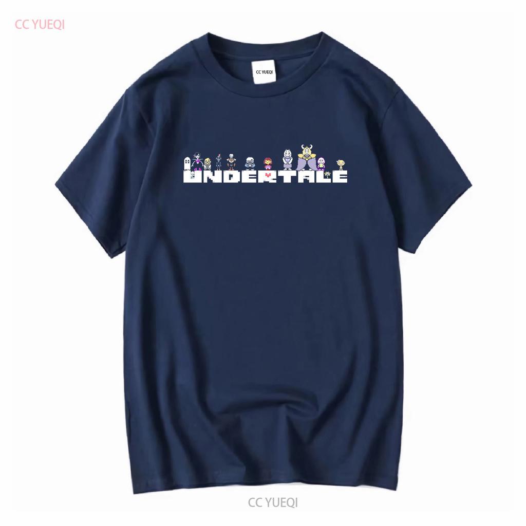 Undertale Všechny Postavy Logo Rpg Hra Sans Asriel Papyrus Frisk Unisex Tričko Vintage Prané Designové Oblečení Unisex