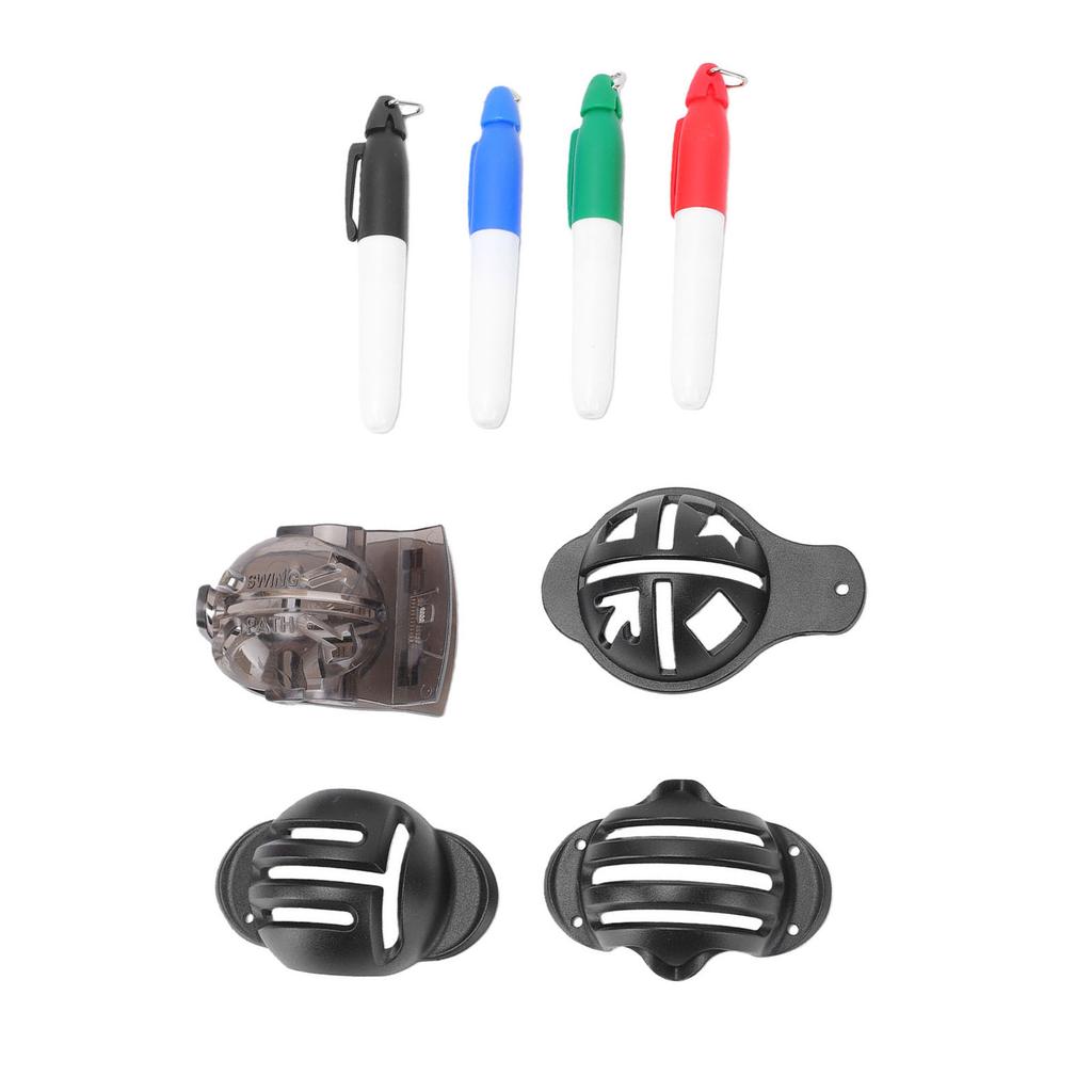 Golf Ball Liner Kit Golf Ball Line Drawing Stencils with Multi Color Water Proof Pens for Golf Accessories
