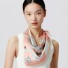 100% Mulberry Silk Printed Square Towel Scarf for Women