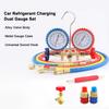 AC Manifold Gauge Set HVAC Refrigerant Charging Kit for R134a R22 R12 R502 Dual Gauge Automotive and Home AC Diagnostic Tool