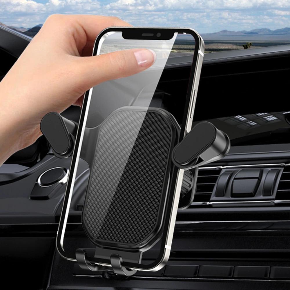 Schwerkraft Auto Lüftungsschlitz Haken Handyhalterung Clip Universal Lüftungsschlitz Handyhalter Freisprech Handyhalterung Für iPhone Samsung