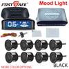 LED display reverse radar, 8 sensors, radar detection system, backlight display, voice prompts make reversing easier
