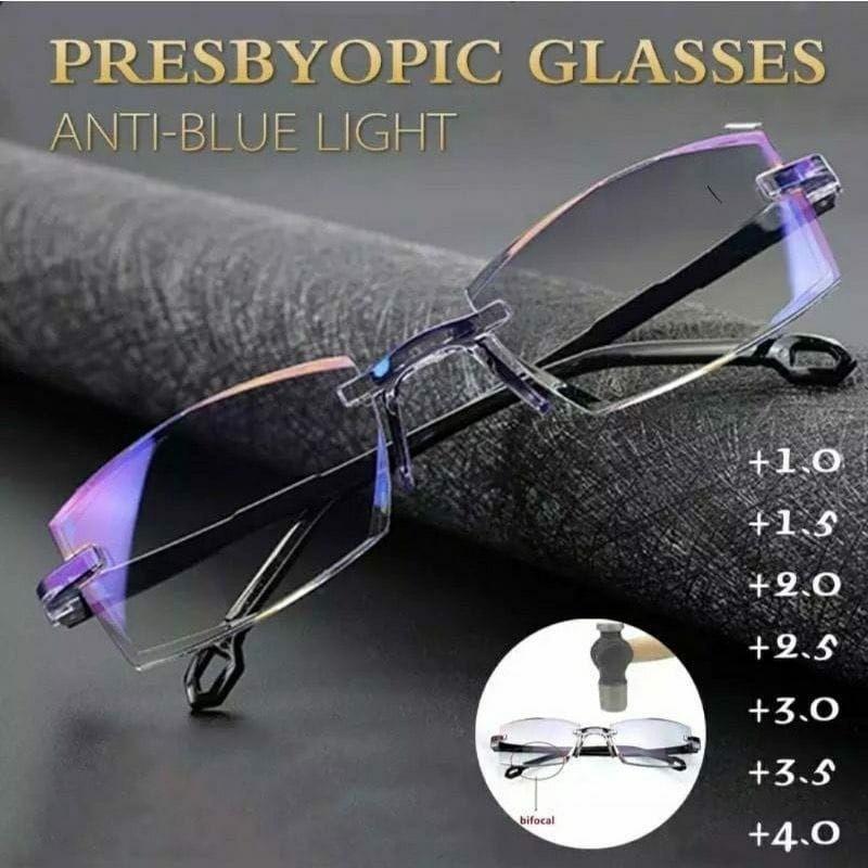 Frameless Anti-light Reading Glasses / Eye Protection / Presbyopic Mirror for Men / Women
