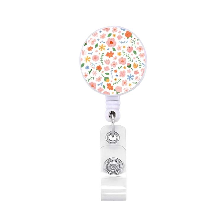 Retractable Badge Holder with Metal Clip Rotating ABS Badge Holder for Student Teacher Doctor Nurse Badge Holder