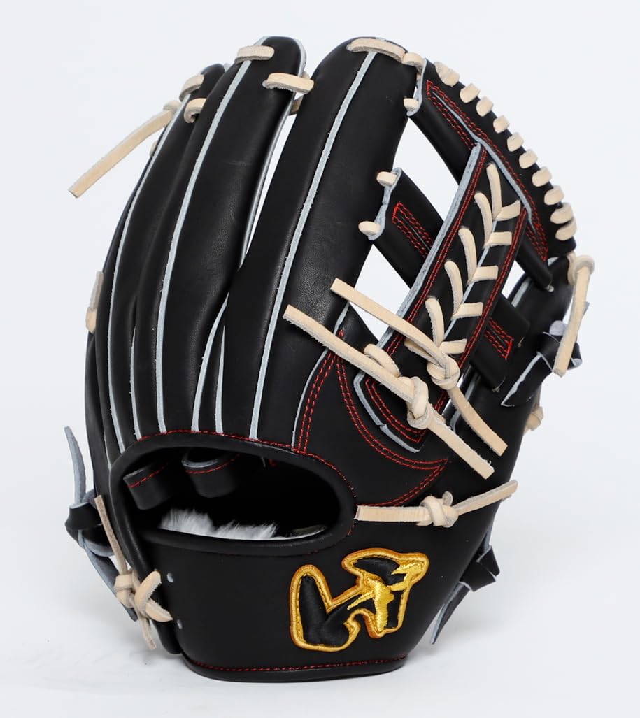 

Pegasus Ground Top WGN5PT651L (9007) Black/Camel Brown Right-Handed Throw (LH) All-Around Size 8 with Finger Loops