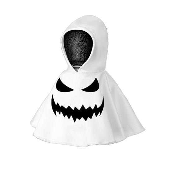 1/6Pcs Halloween Ghost Hoodie Goose Outfits Car Gear Shift Cover Decoration Garden Goose Statue Clothing Auto Hooded Sweatshirt Shift Knob Protector