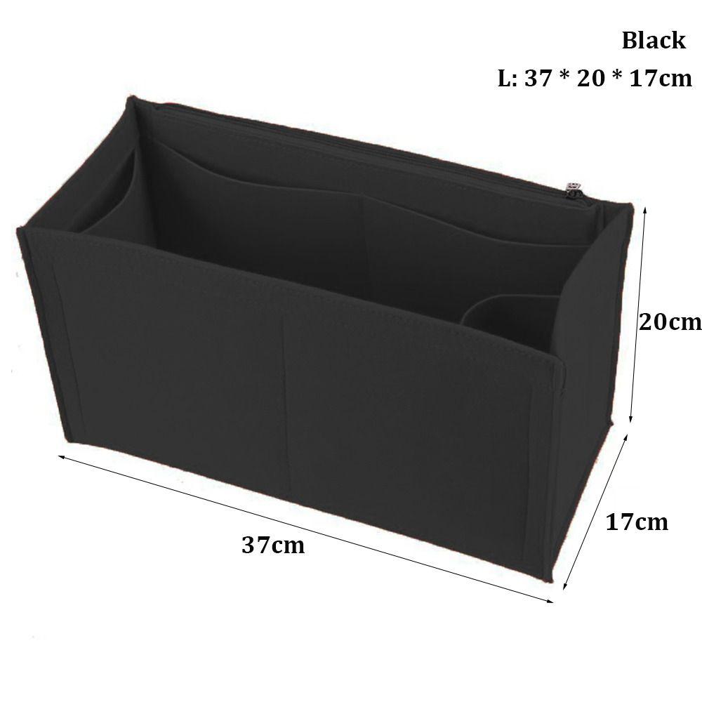 

Felt Insert Liner Purse Organiser Pouch Handbag Tote Bag Internal Bag For LV Onthego Felt Bag Support High-quality S чорний