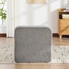 Modular compression sofa made of chenille fabric, filled with 30D high-resilience foam. Easy to move, non-slip base.-Gray