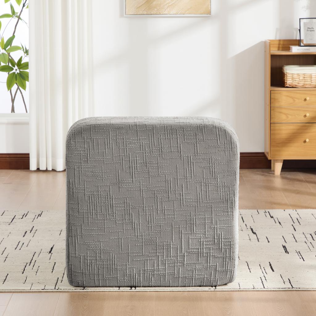 Modular compression sofa made of chenille fabric, filled with 30D high-resilience foam. Easy to move, non-slip base.-Gray