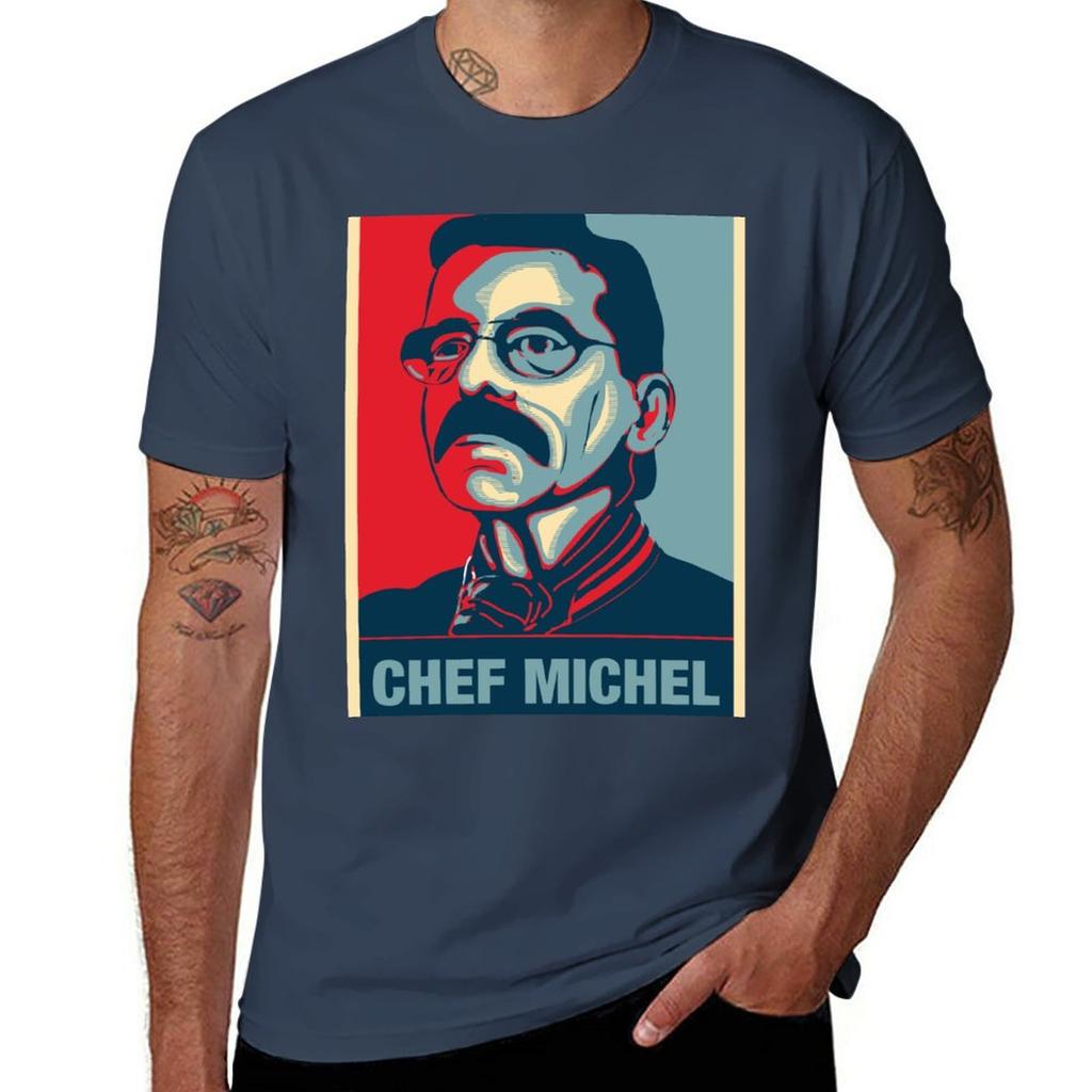 Chef Michel Dumas Fan Art TShirt Blouse sweat boys animal print mens graphic tshirts hip hop