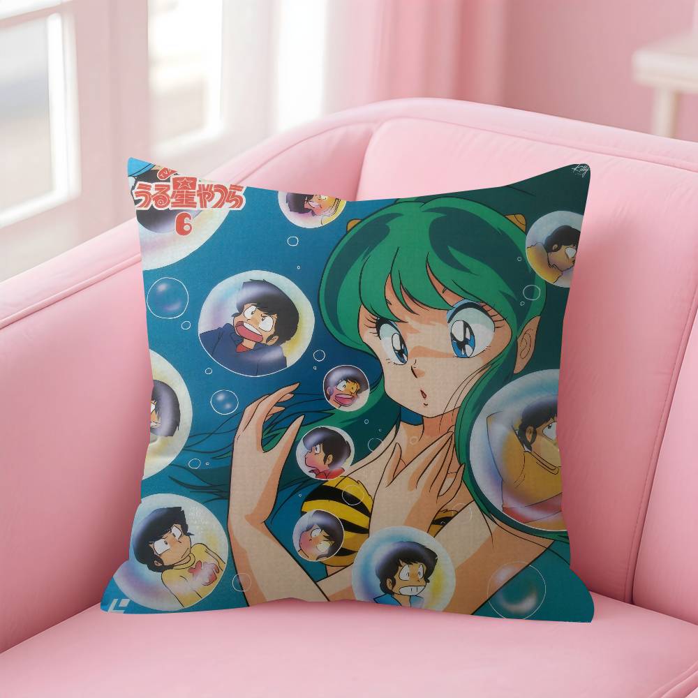 Urusei Yatsura Anime  Personalized Pillow Cover Kids Bedroom Wild Party Decor Pillowcase kid Birthday shower Gift