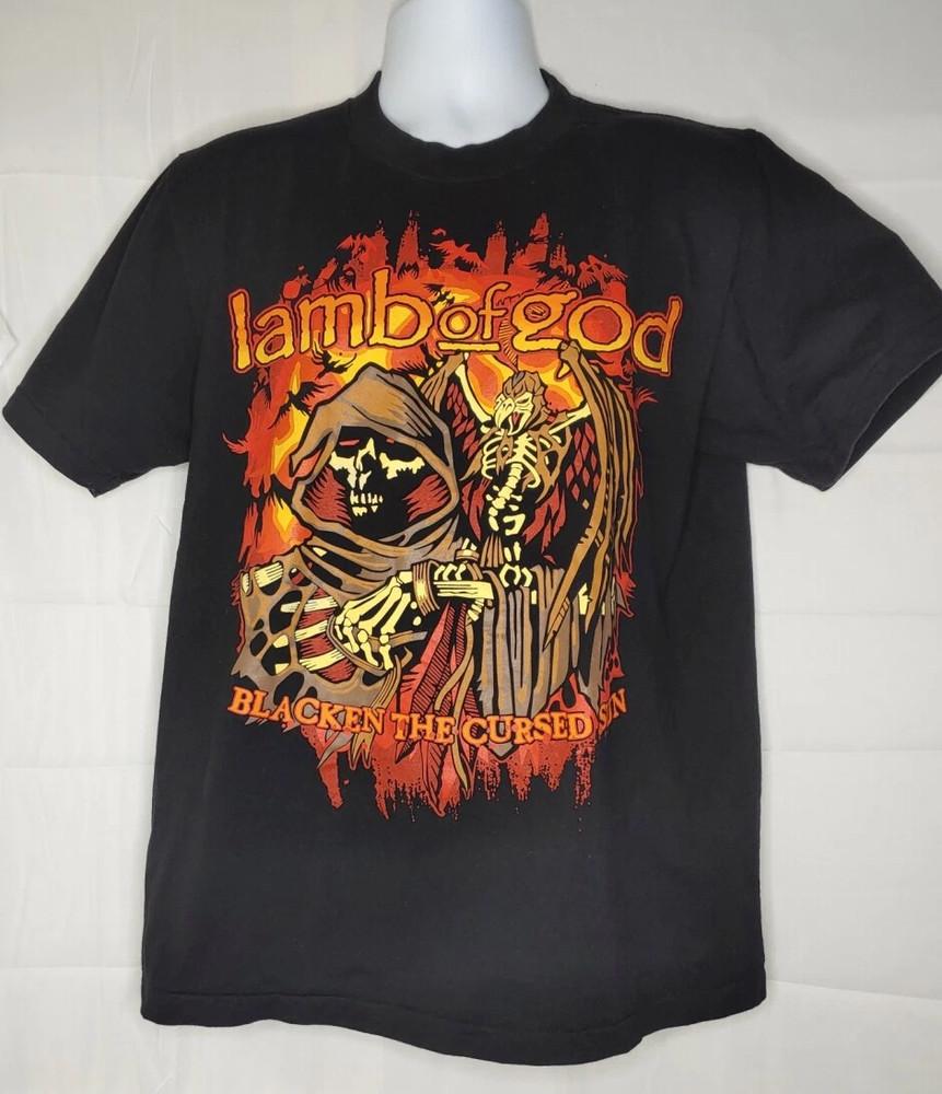 

Hot New Lamb Of God Blacken the Cursed Black S5XL Shirt BB099 Unisex T-Shirt S
