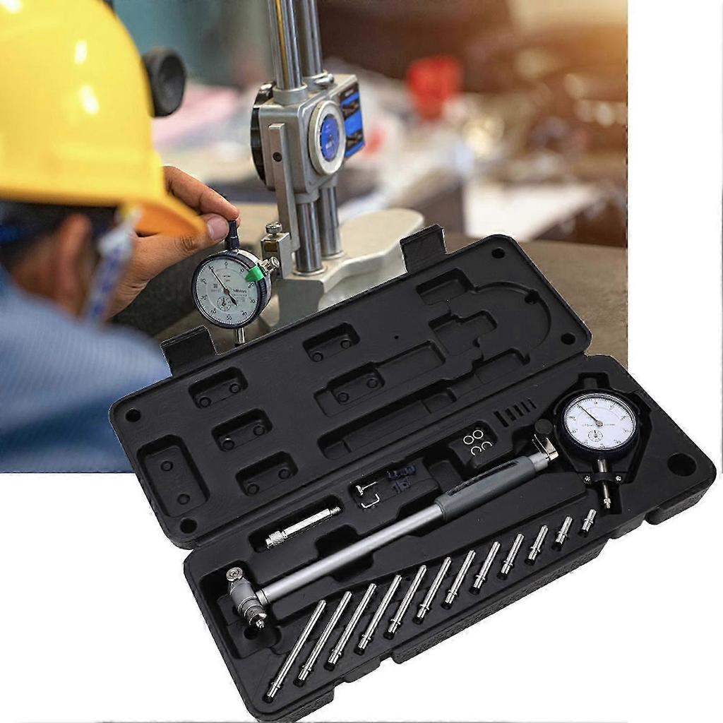 50-160MM Dial Bore Gauge, Digital Bore Gauge Dial Indicator Diameter Inner Diameter Calibrator Engine Cylinder Measuring Tool Set Dial