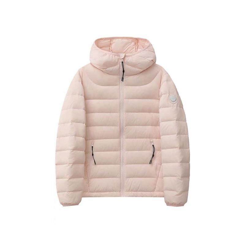 Womens Short Hooded Down Jacket 90% White Duck Lightweight Winter Coat Students Unisex