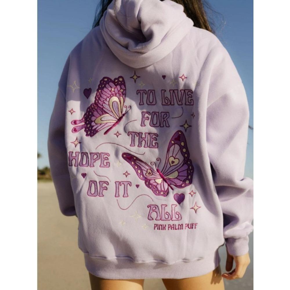 RogueWave Fashion Embroidery Hoodies Casual Loose Sweatshirt