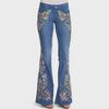 2026 Herbst Europäischer & Amerikanischer Stil Mittelhohe Jeans Schlaghose für Damen