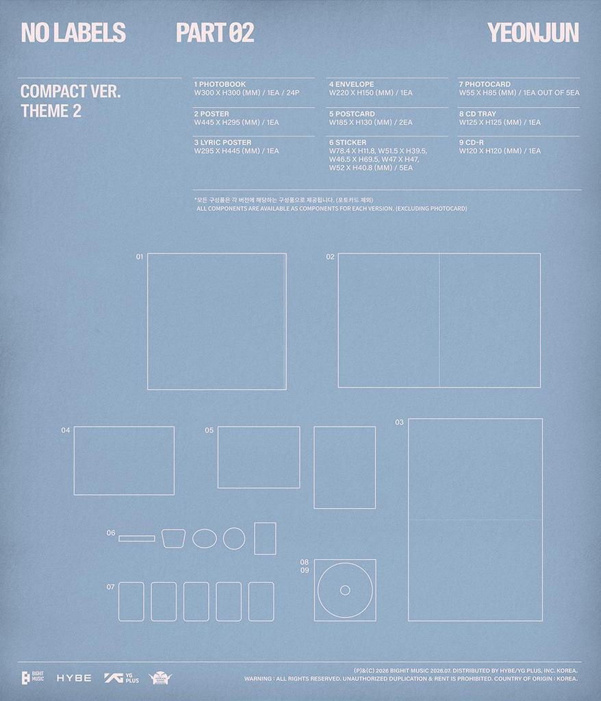 [POB] YEONJUN (TOMORROW X TOGETHER, TXT) - NESSUNA ETICHETTA: PARTE 02 - Versione compatta