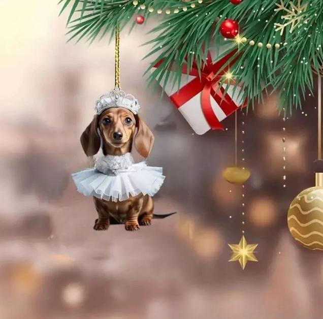 

2D Плоский Акриловий Милий Автомобільний Декоративний Підвіска Брелок One Size коричневий