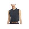 Nike Solid Color Sleeveless Short Casual Vest Women Tops Black CZ9853-010