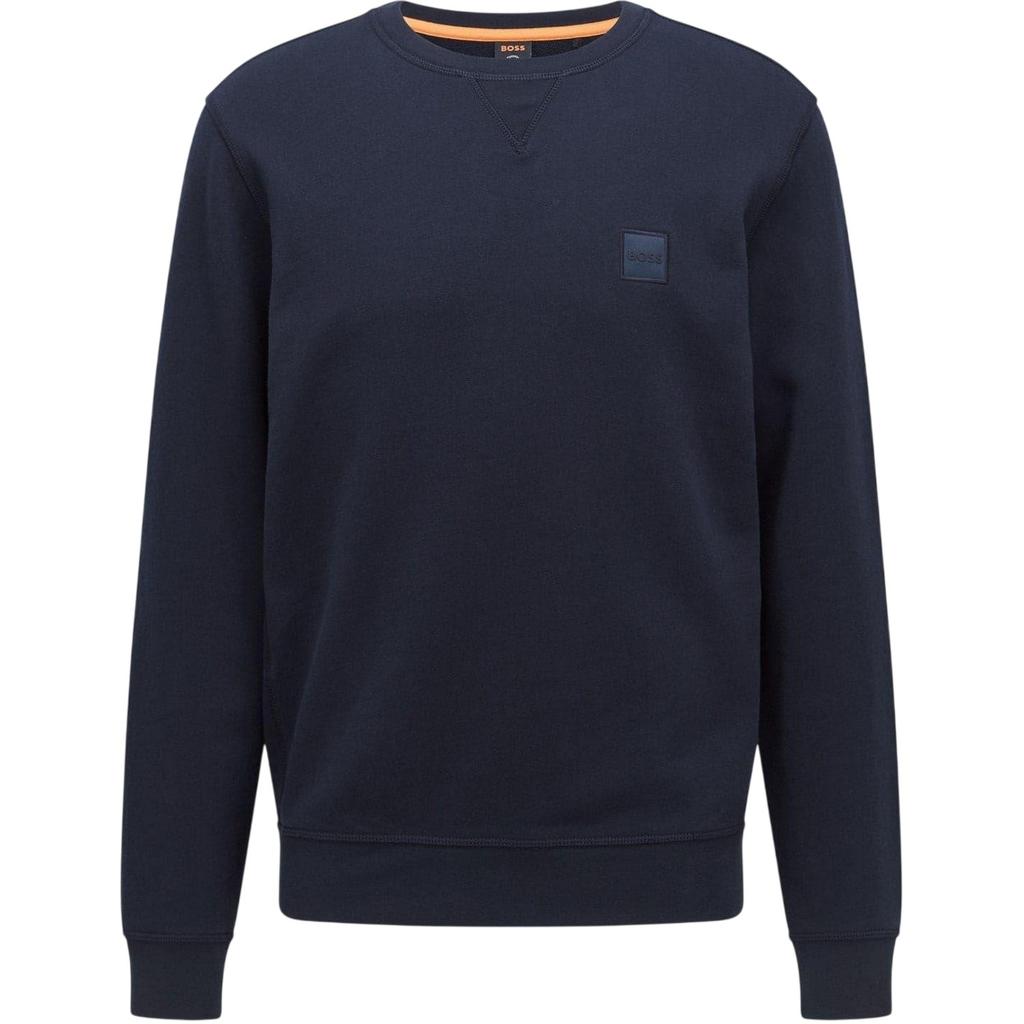 Boss Mens Westart Premium Cotton Crew Neck Sweatshirt