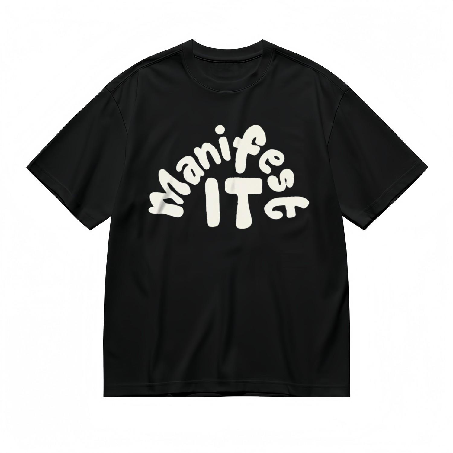 Comfortable Breathable Classic T-Shirt Manifest IT Graphic Cotton Tee S