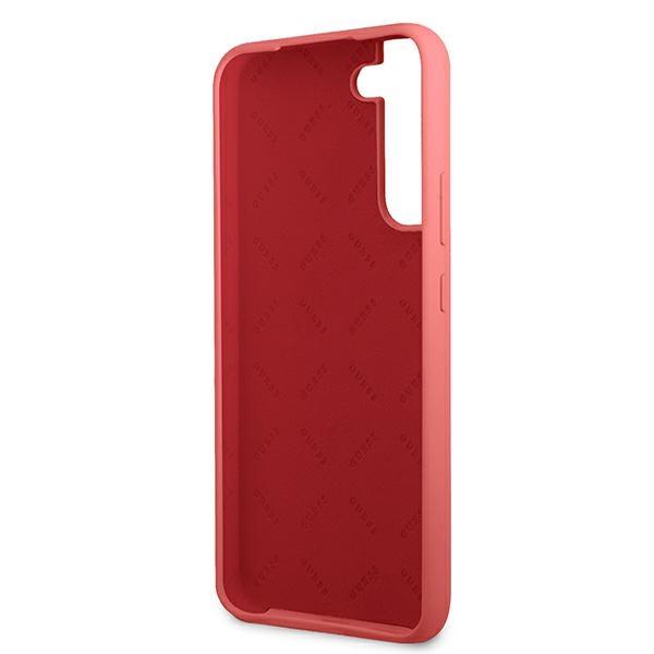 Etui Do Samsung Galaxy S22 Plus Guess Silicone Metal Logo Fuksja