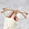 Damen Damen Mode Runde Myopiebrille Hochauflösende Transparente Brille Luxus Vintage Minus Dioptrien Kurzsichtigkeitsbrille