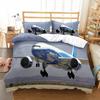 Literie 3D Avion Ciel Bleu Imprimé Taille Queen Pour Garçons Enfants Housse de Couette Avion Linge de Maison De Literie