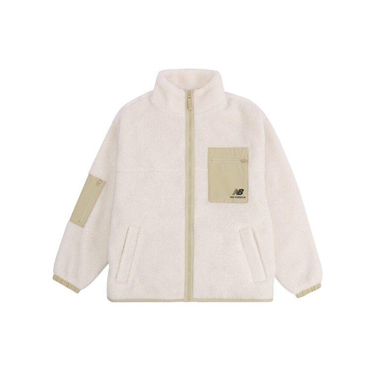 New Balance Velvet Jackets Women's Beige Stand Collar Moderate AWJ13326-MSU