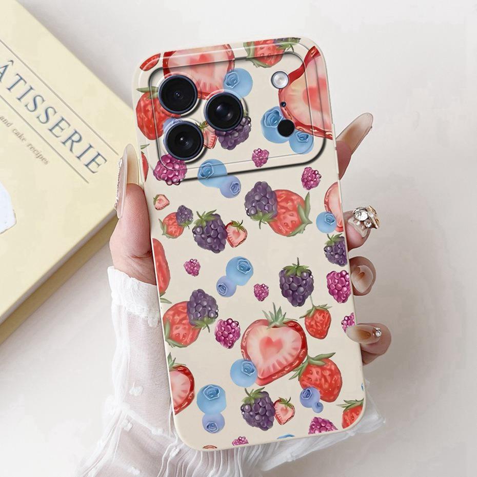 Beautiful Floral Phone Case For iPhone 17 Pro Max 17 Air Soft Silicone Shockproof Cases For iPhone17 17Pro 17Air Cover Bumpers