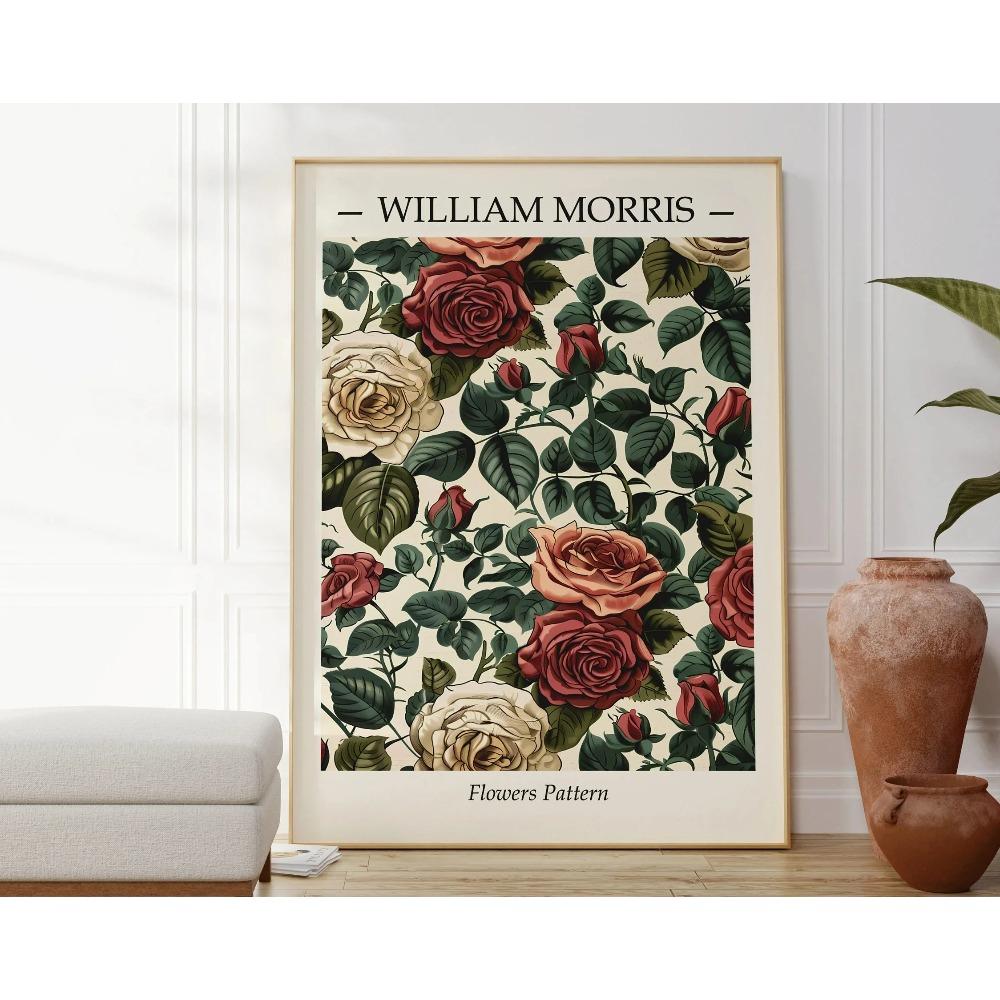 1PC Neutral William Morris Poster Poster Paper Print Home Living Room Bedroom Entrance Bar Cafe Art Painting Decoration
