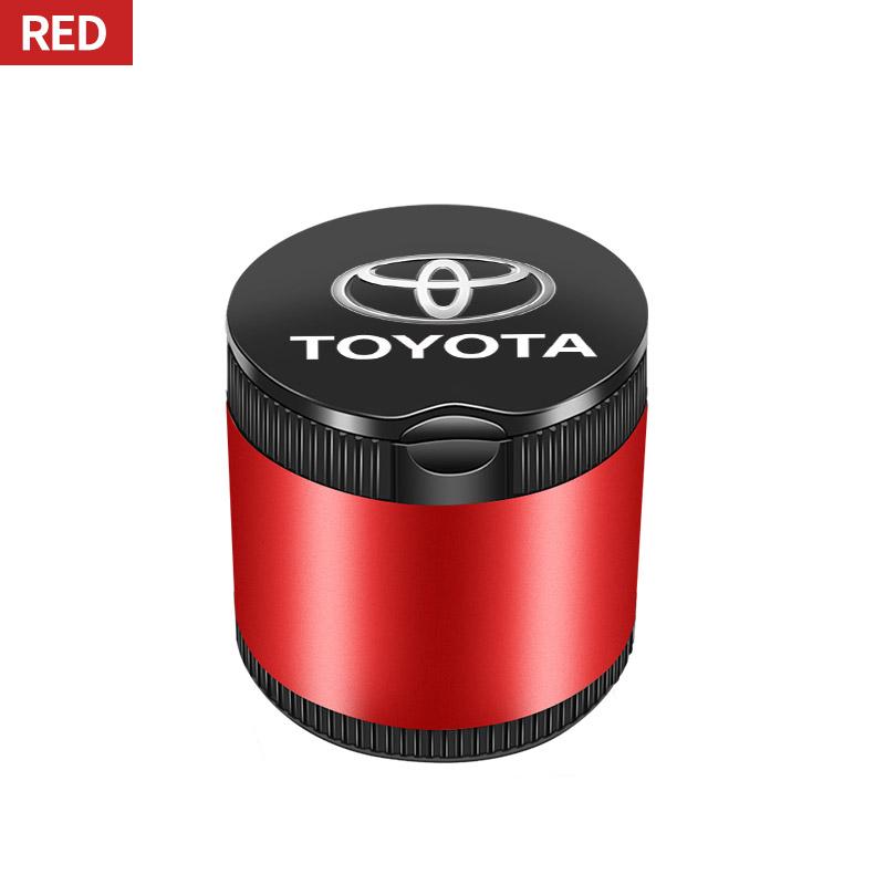 Car Styling LED Ashtray Cigarette Smoke Bin Holder With Lid For Toyota Land Cruiser Prado J120 J150 J200