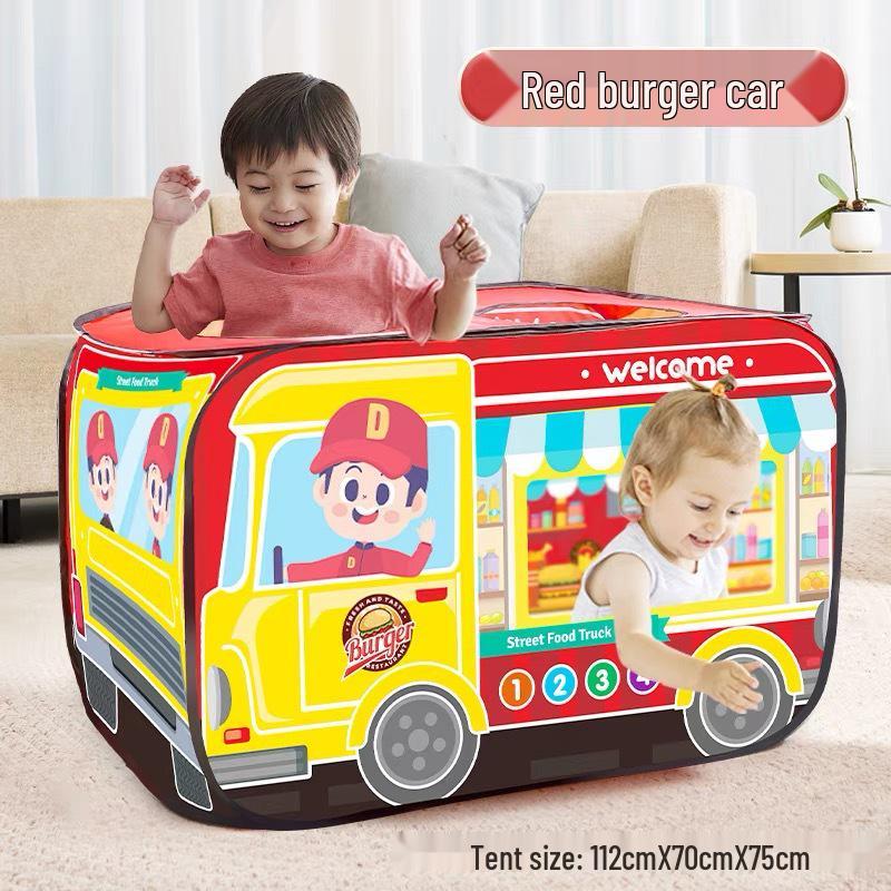 Kids' Car-Themed Tent Playhouse for Indoor/Outdoor