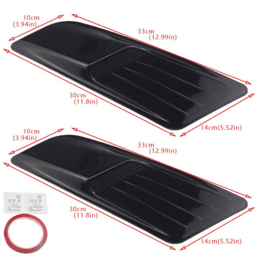 Accessory New False Air Outlet Exterior Universal Hood Air Outlet False Design Retrofit Kit Car Exterior Performance Look