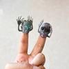 5Pcs Monster Finger Puppets Toy Zombie Head Tell Story Hand Toys Kids Birthday Party Favors Halloween Gift Goodie Bag Fillers