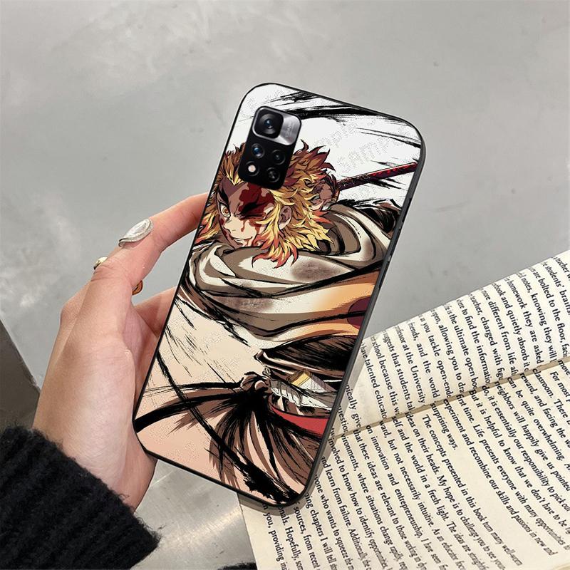 Rengoku Demon Slayer Phone Case For Xiaomi Redmi Note 13 12 Pro 11S 11 10 Pro 10S 12S Redmi 10 9C 13C