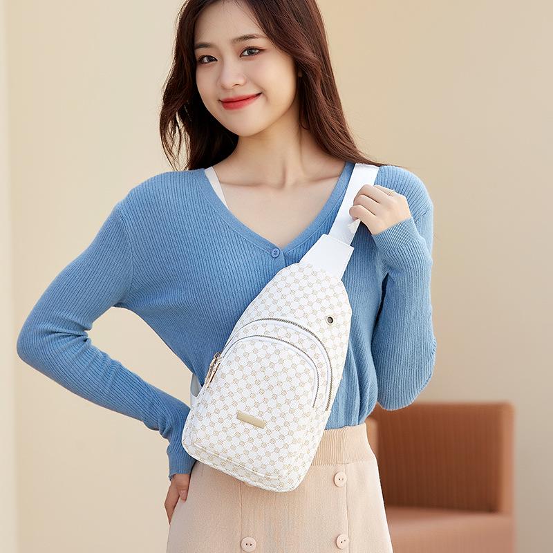 Women's Leopard Print Chest & Waist Bag - European & American Fashion, Large Capacity, Single Shoulder, Crossbody, Commuting & Phone Storage Bag