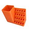 Pegboard Screwdriver Bit Organizer Toolbox with 20 25 50 10 Slots Plastic Storage Case for DIY Professional