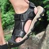 Summer Mens Large Size Genuine Leather Men Sandals Men Beach Sandals Outdoor Sandals for Men