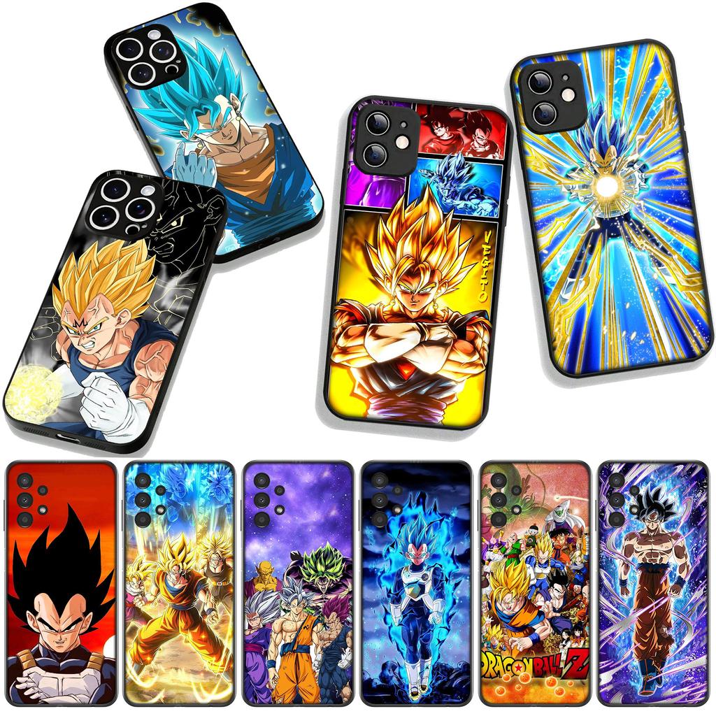 For Samsung Galaxy A25 A37 A57 A12 A14 A50 A51 A70 A71 A72 A21S A04 M15 Note 20 9 8 10 Case Vegito Dragons Gokus Balls Vegeta