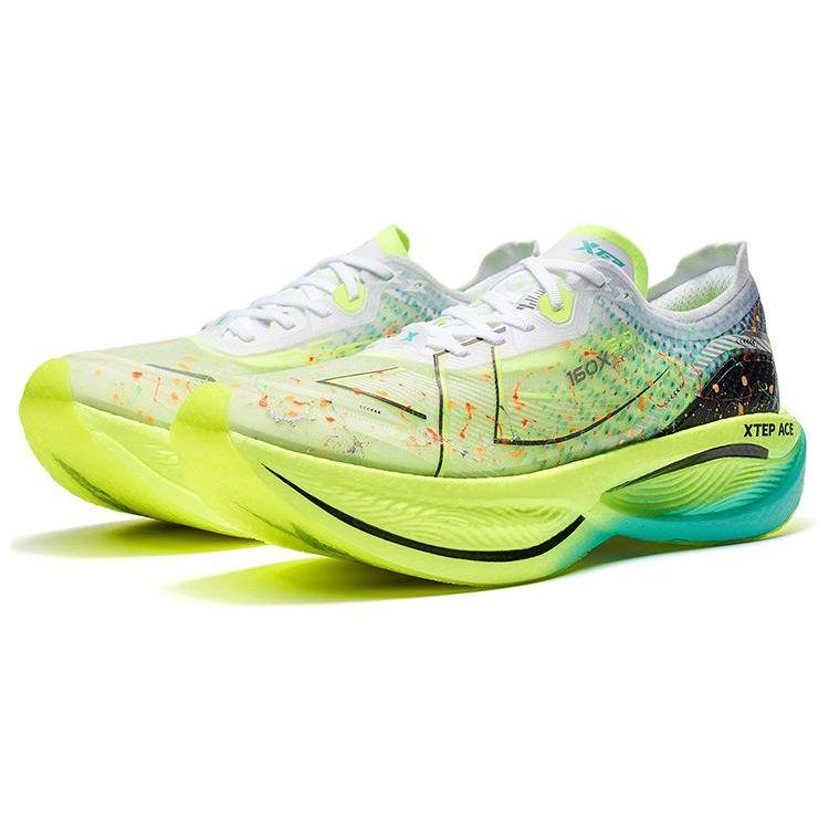 Xtep 160X 3.0 Pro Casual Anti-Alunecare Rezistente la Uzură Joase Pantofi de Alergare pentru Maraton Adidași Bărbați Aurora-Verde Negru 978119110115-12