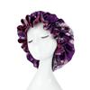 Double Layer Silky Satin Bonnet Women Sleeping Cap Large Reversible Satin Linned Night Sleep Headwrap Hat Hair Wrap Accessories