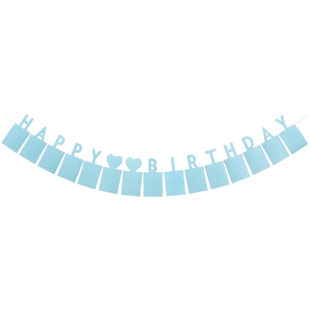 Baby's 100-Day Birthday Photo Frame Bunting - Decorative Wall Banner