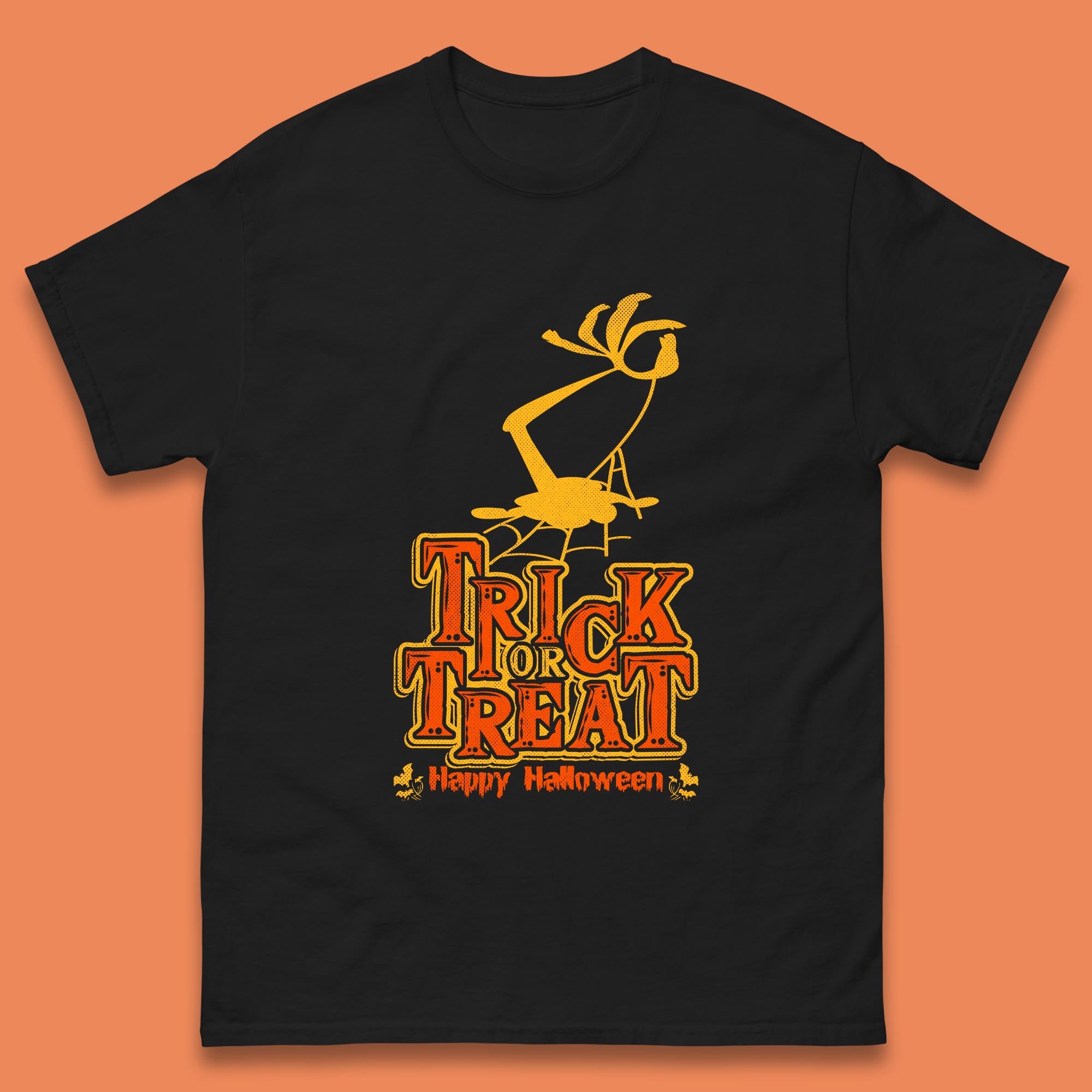 Happy Halloween Trick Or Treat Horror Scary Spooky Season Mens Tee Top 4XL
