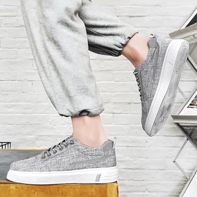 Canvas Shoes Men's ****** Non-slip S**t-soled Work Casual Board Shoes Men's Breathable One-pedal Old ******* Cloth Shoes