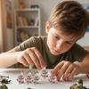 20 Stück Mini-Soldatenfigur mit Waffen Handbemaltes Soldatenmodell Spielzeug Haus Büro Schreibtischdekoration Militärliebhaber Sammlergeschenk