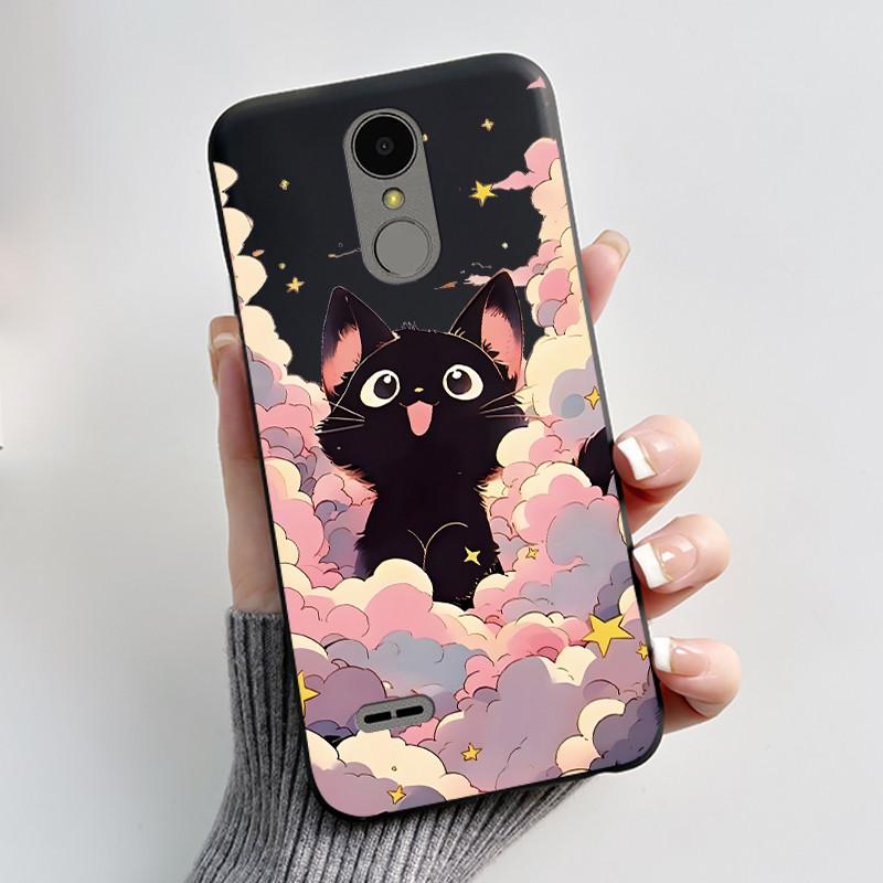 Casing For LG K4 2017 X230/LG K8 2017 X300 Slim Case Aesthetic Luxury Cute Cool Boys Girls Black Matte Soft Silicone Back Cover