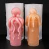 3d Octopus Silicone Mold Safe Octopus Cylinder Candle Mold Ocean Starfish Mold Non Toxic For Home Decoration Ocean Themed Party