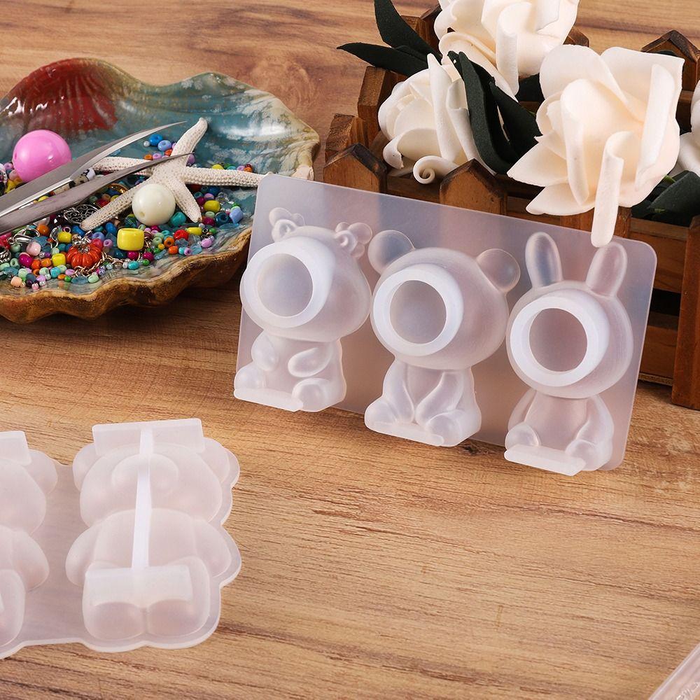 

Tools Animal Doll Bear DIY Tool Cartoon Silicone Mold 3D Silicone Mold Epoxy Resin Casting Mold B