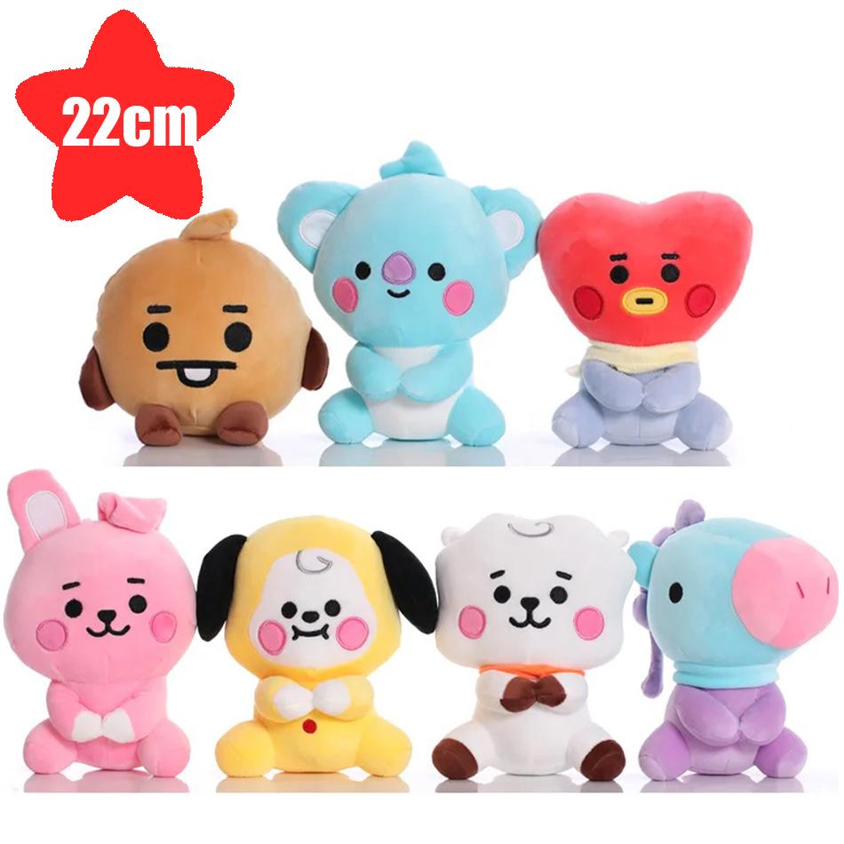 BTed 21 Plüschtiere Kawaii Mini Schlüsselanhänger Anime Anhänger Ornament für Kinder 12-22cm Bt Peripheriegeräte Weiche Stofftiere Puppe Geschenke
